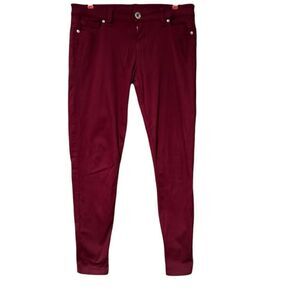 Guess Jeans Size 30 Burgundy Power Skinny